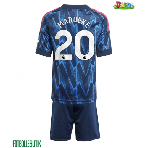 Arsenal Noni Madueke #20 Bortaställ Barn 2025-26 Kortärmad (+ Korta byxor)